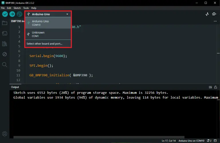 bmp390-arduino-setup1